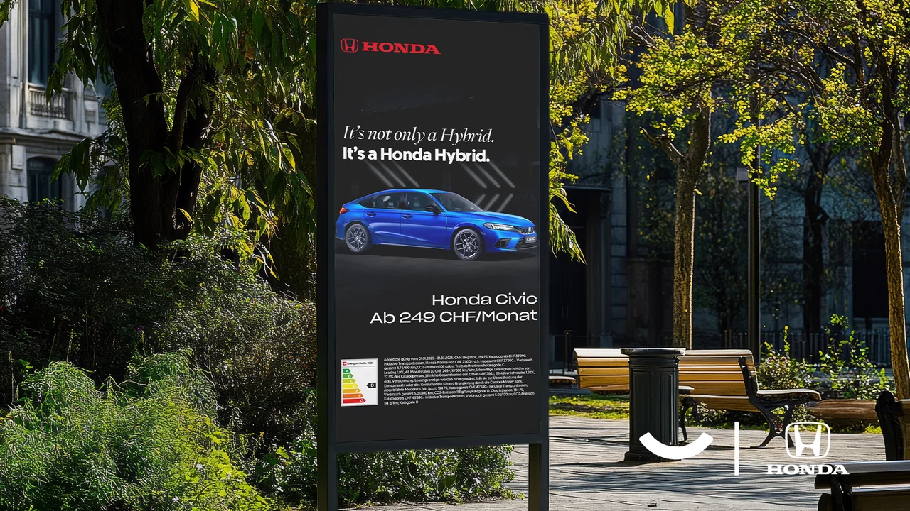Honda — campagne d’affichage Civic e:HEV
